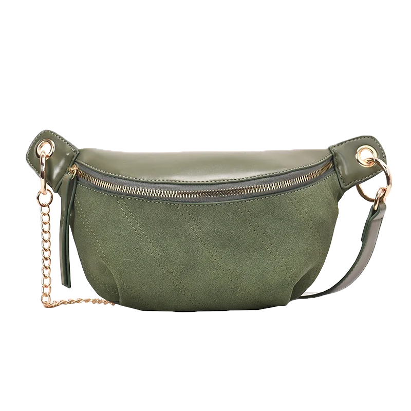 NEWDISCVRY Chain Fanny Pack Banana Waist Bag Belt Bag Women Waist Pack