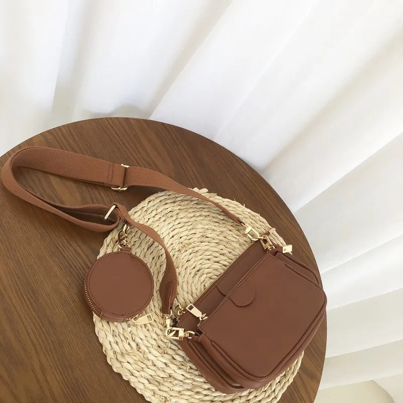 PU Leather Shoulder Messenger Bag Casual Crossbody Bags Women Handbags Totes Bag