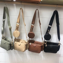 PU Leather Shoulder Messenger Bag Casual Crossbody Bags Women Handbags Totes Bag