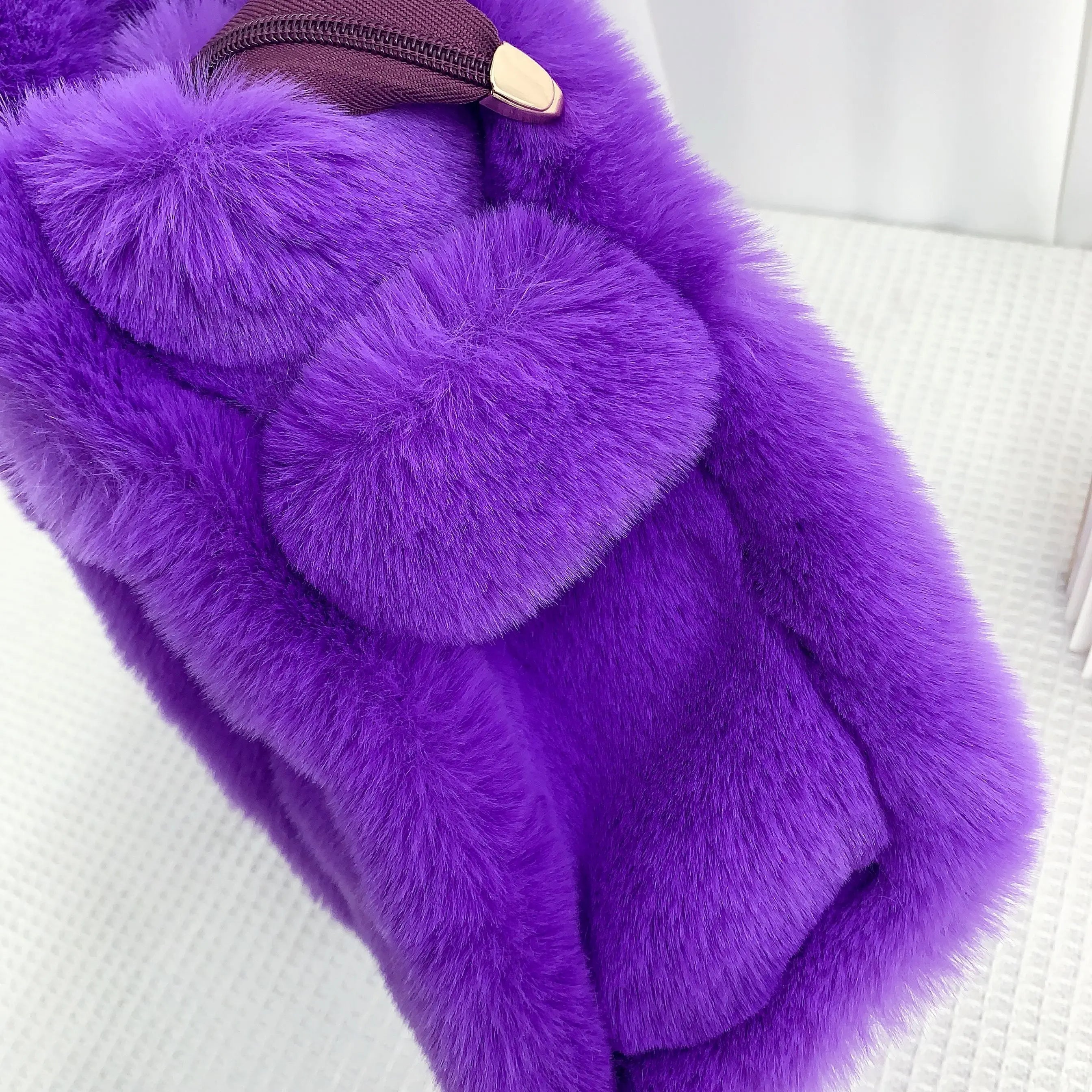 Faux Fur Tote Bag Women Handbags Plush Shoulder Crossbody Shopper Purses