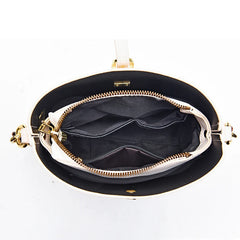 Vintage Green Chain Messenger Bag Bucket Shoulder Bag Women PU Leather