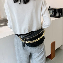 NEWDISCVRY Women's Fanny Pack Shoulder Crossbody Chest Bag