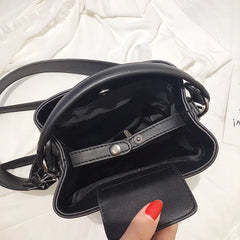 Women bucket bag Diamond Messenger Bags PU leather Shoulder Bags