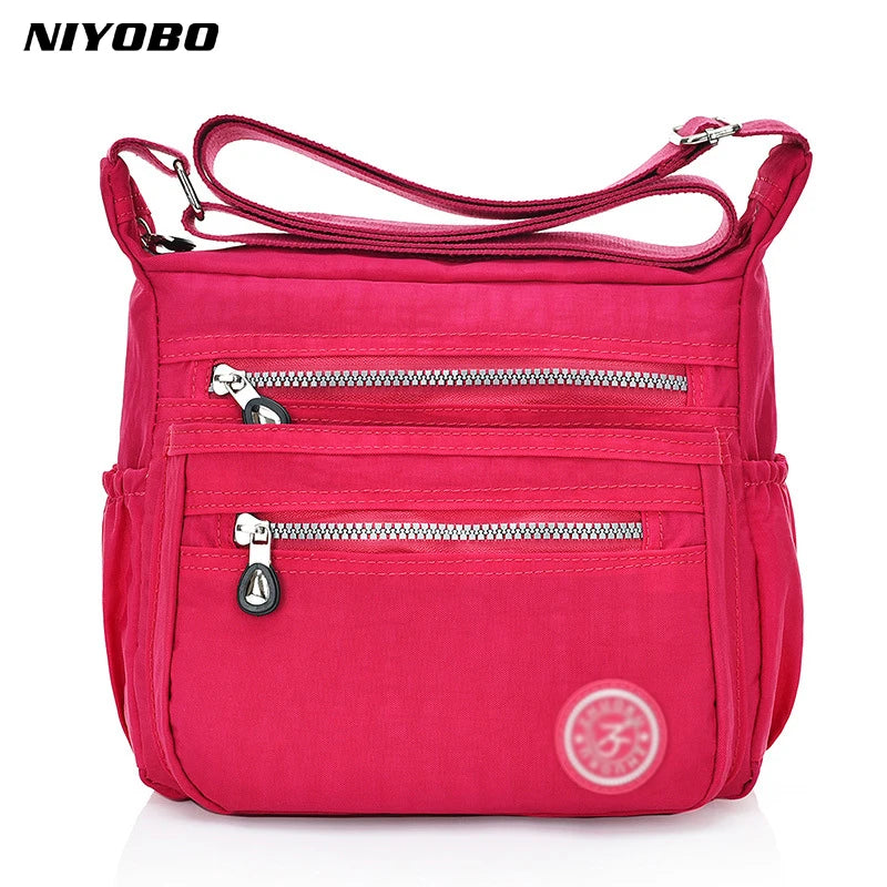 Nylon Women Messenger Bags Casual Vintage Ladies Crossbody Bags Waterproof