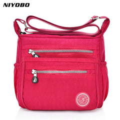 Nylon Women Messenger Bags Casual Vintage Ladies Crossbody Bags Waterproof