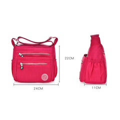 Nylon Women Messenger Bags Casual Vintage Ladies Crossbody Bags Waterproof
