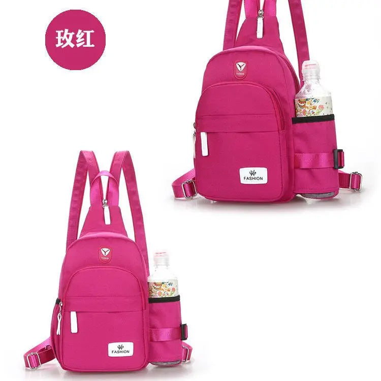 Canvas School Bag Casual Women Notebook Pack Waterproof Anti-theft Travel Bag