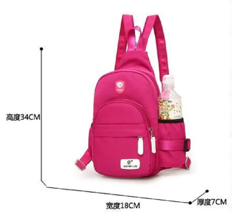 Canvas School Bag Casual Women Notebook Pack Waterproof Anti-theft Travel Bag