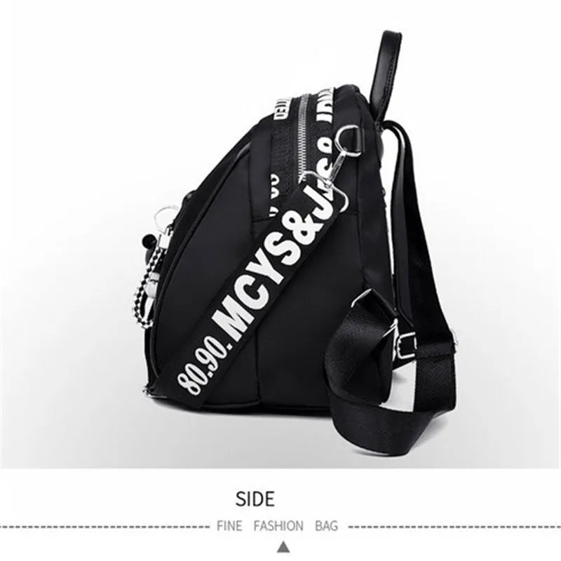 Women Nylon School Backpack Travel Satchel Rucksack Shoulder Bag Tote