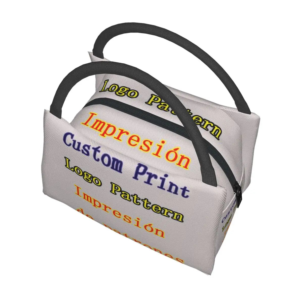 Pattern Print Thermal Lunch Bag Insulated Cooler Bag Picnic Office Reusable