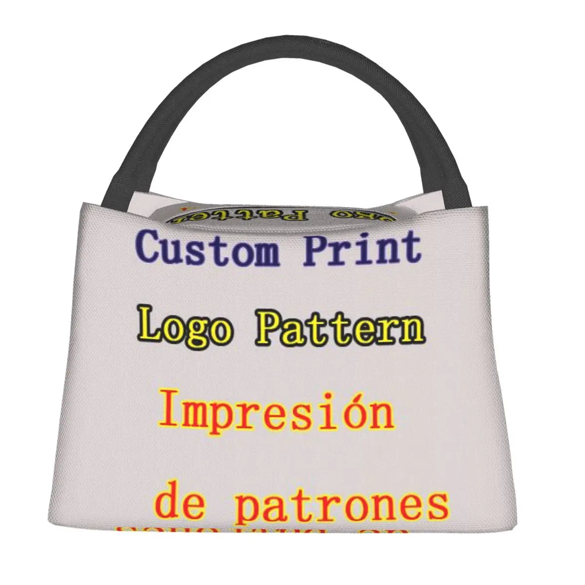 Pattern Print Thermal Lunch Bag Insulated Cooler Bag Picnic Office Reusable