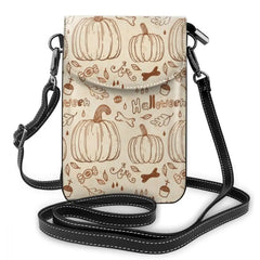 Universal Leather Cell Phone Bag Shoulder Pocket Wallet Pouch Case