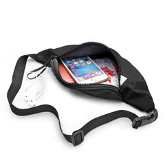 Women Waist Packs Letter Printing Fabric Fanny Pack Zipper Chest Bag