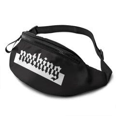 Women Waist Packs Letter Printing Fabric Fanny Pack Zipper Chest Bag