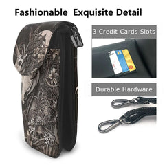 Gothic Unicorn Shoulder Bag PU Leather Mini Phone Bags for Women