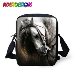 Small 3D Horse Messenger Bag for Girls Boys Women
