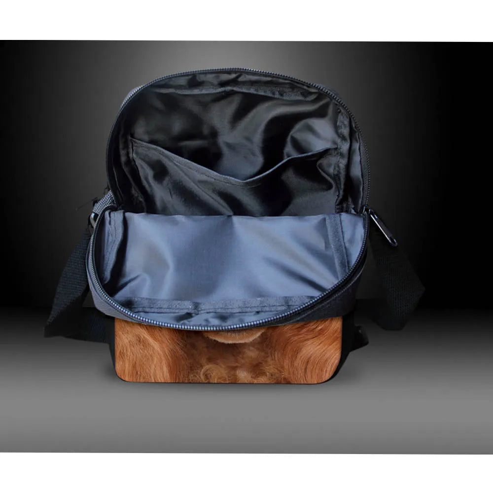 Small 3D Horse Messenger Bag for Girls Boys Women