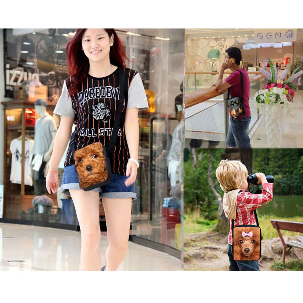 Small 3D Horse Messenger Bag for Girls Boys Women