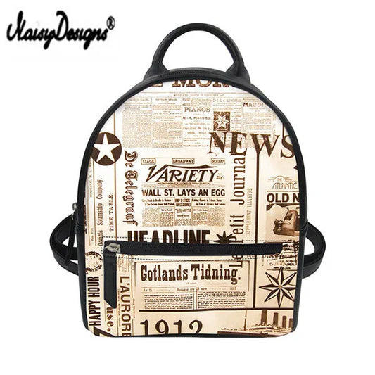 Women's PU Leather Backpack Classic Travel Bag