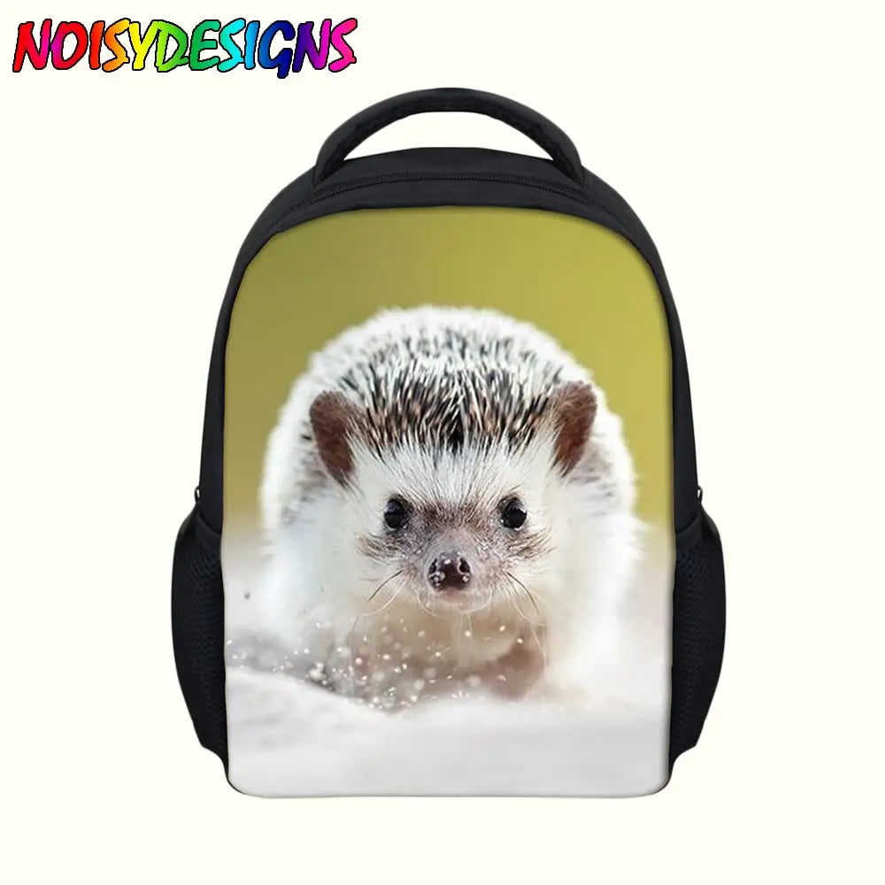 Hedgehog Animals School Bag for Kids - Girls Boys Bagpack