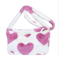 NONSAR Plush Tote Bag Women's Shoulder Messenger Armpit Bag