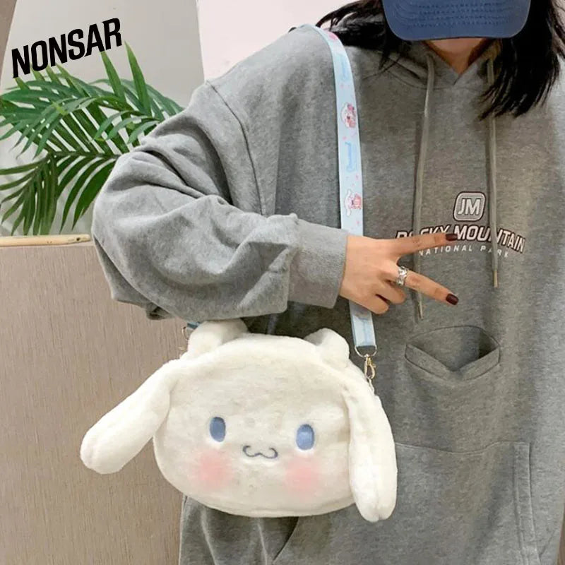 NONSAR Bunny Lady Handbag Beam Mouth Female Bag Activity Gift Bag