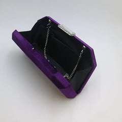 Velvet Evening Bags for Party Prom Green/Purple/Blue/Red