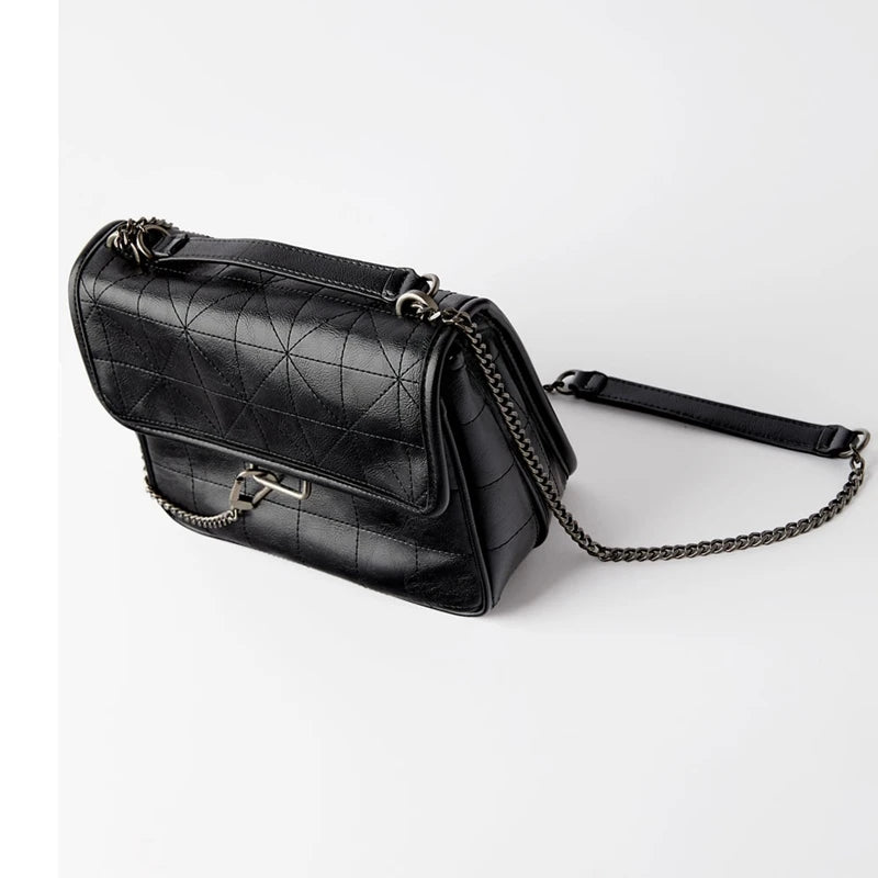 Women Shoulder Bag Female Rock Style Handbag Soft Pu Purse