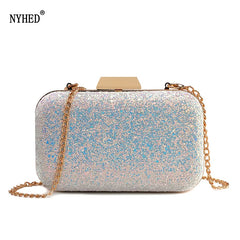 Women Wedding Clutches Evening Handbag with Chains