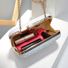 Women Wedding Clutches Evening Handbag with Chains
