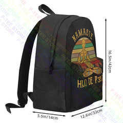 Namaste Yoga Peace Large Capacity Backpack Gymnast Bag