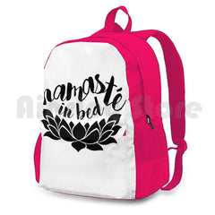 Namaste In Bed Outdoor Hiking Backpack Waterproof Camping Travel