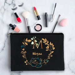 Name Motto Women Cosmetic Bag Toiletry Bag Make Up Bags For Girls