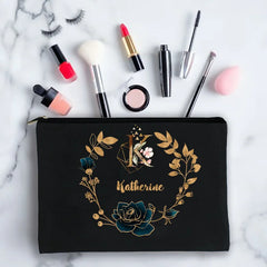 Name Motto Women Cosmetic Bag Toiletry Bag Make Up Bags For Girls