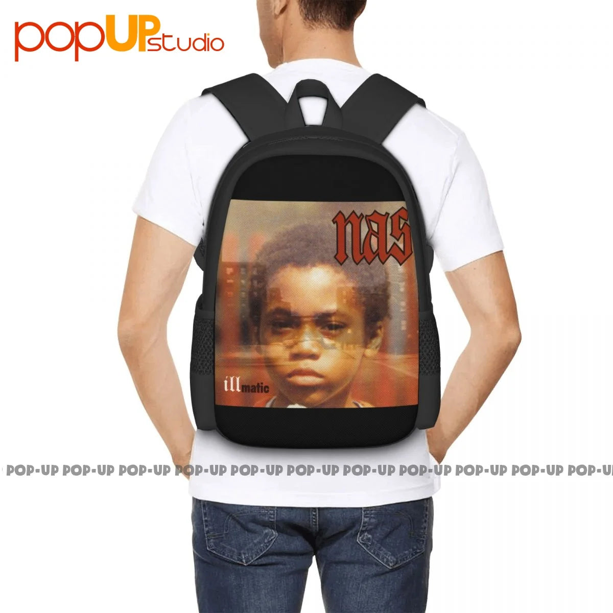 Nas Illmatic Classic Hip Hop New York Backpack Large Capacity