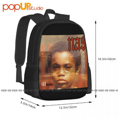 Nas Illmatic Classic Hip Hop New York Backpack Large Capacity