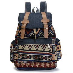 National Backpack Women Back Pack Denim School Bags for Teenage Girls