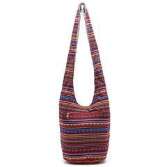 National Bucket Crossbody Linen Bag Women's Handbag