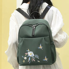 National Style Embroidery Backpack Women Travel Anti-theft Bag