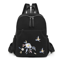 National Style Embroidery Backpack Women Travel Anti-theft Bag