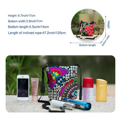 National Women Ethnic Peony Min Shoulder Bag Embroidery Handbag