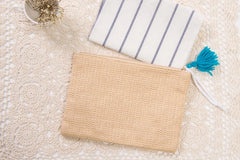 National clutch bag straw bag retro leisure ring beach bag handbag