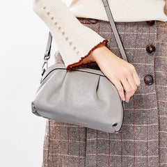 Natural CowSkin Girls Crossbody Bag Small Leather Shoulder Bags