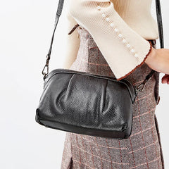 Natural CowSkin Girls Crossbody Bag Small Leather Shoulder Bags
