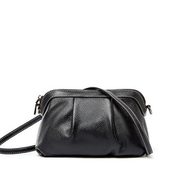 Natural CowSkin Girls Crossbody Bag Small Leather Shoulder Bags
