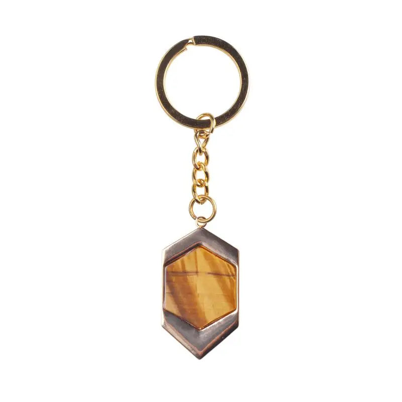 Natural Stone Keyring Key Holder Purse Bag For Car christmas Gift Keychains
