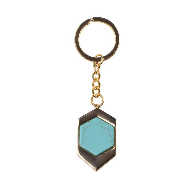 Natural Stone Keyring Key Holder Purse Bag For Car christmas Gift Keychains