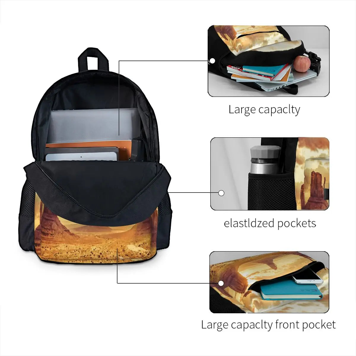 Nature Dawn - Monument Valley Backpack