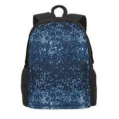 Navy Glitter Chunky Sequin Backpacks Men's Backpacks Bags For Women