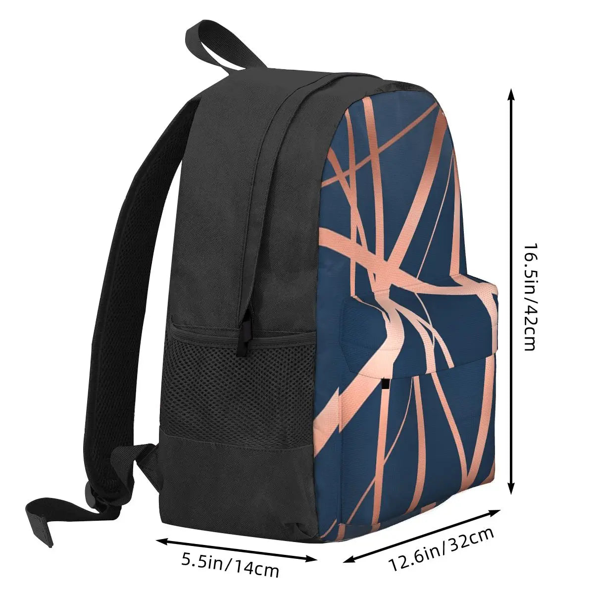 Navy Rose Luxe Backpacks Men's Backpacks Bags For Women Man Bag
